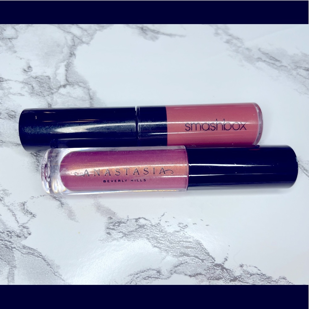 1 Mini Smashbox Lipgloss, 1 Mini Anastascia Gloss